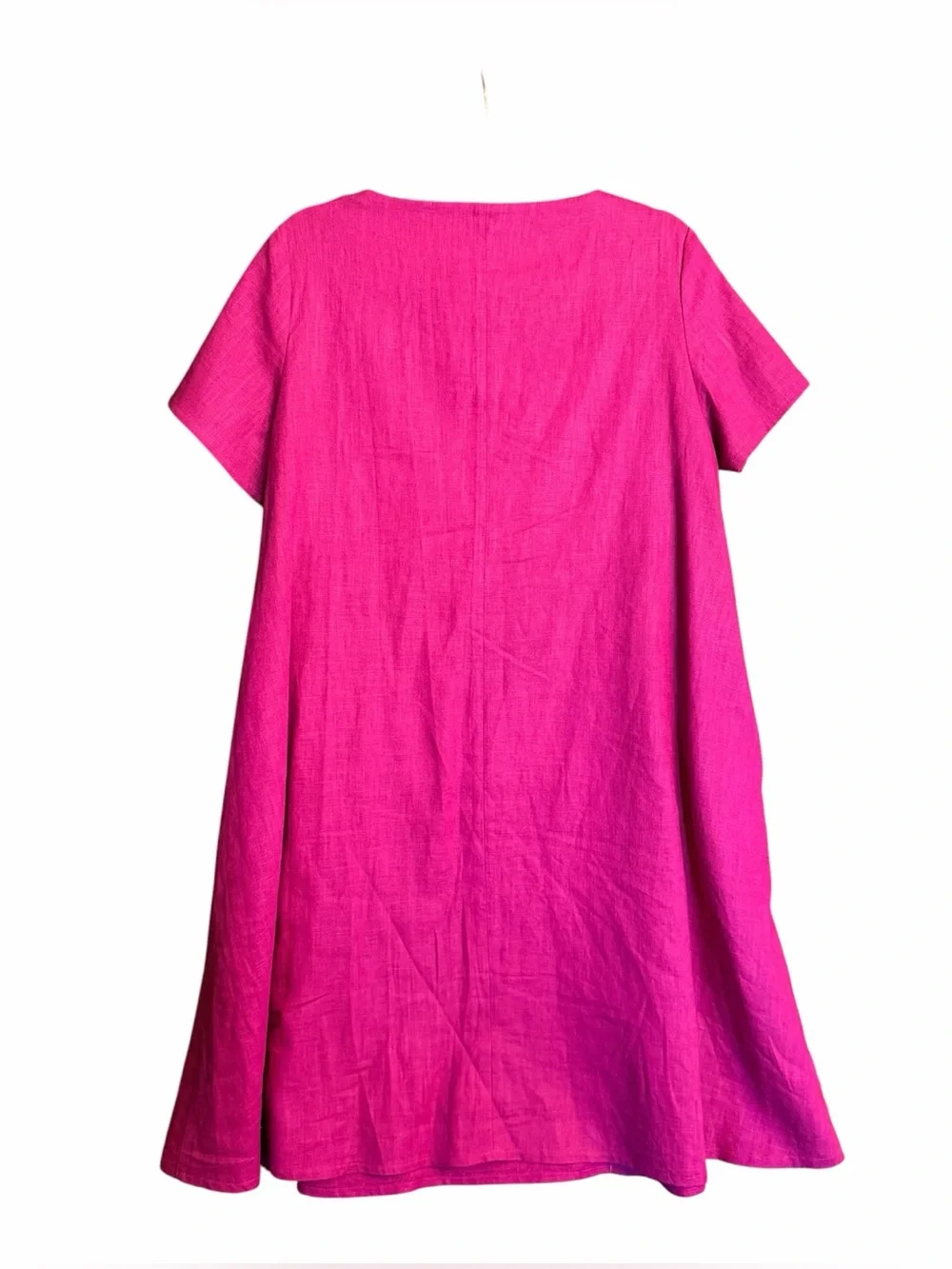 Le Muse Cerise Pink Short Sleeve Summer Kiss Swing Dress Size L - Picture 5 of 11